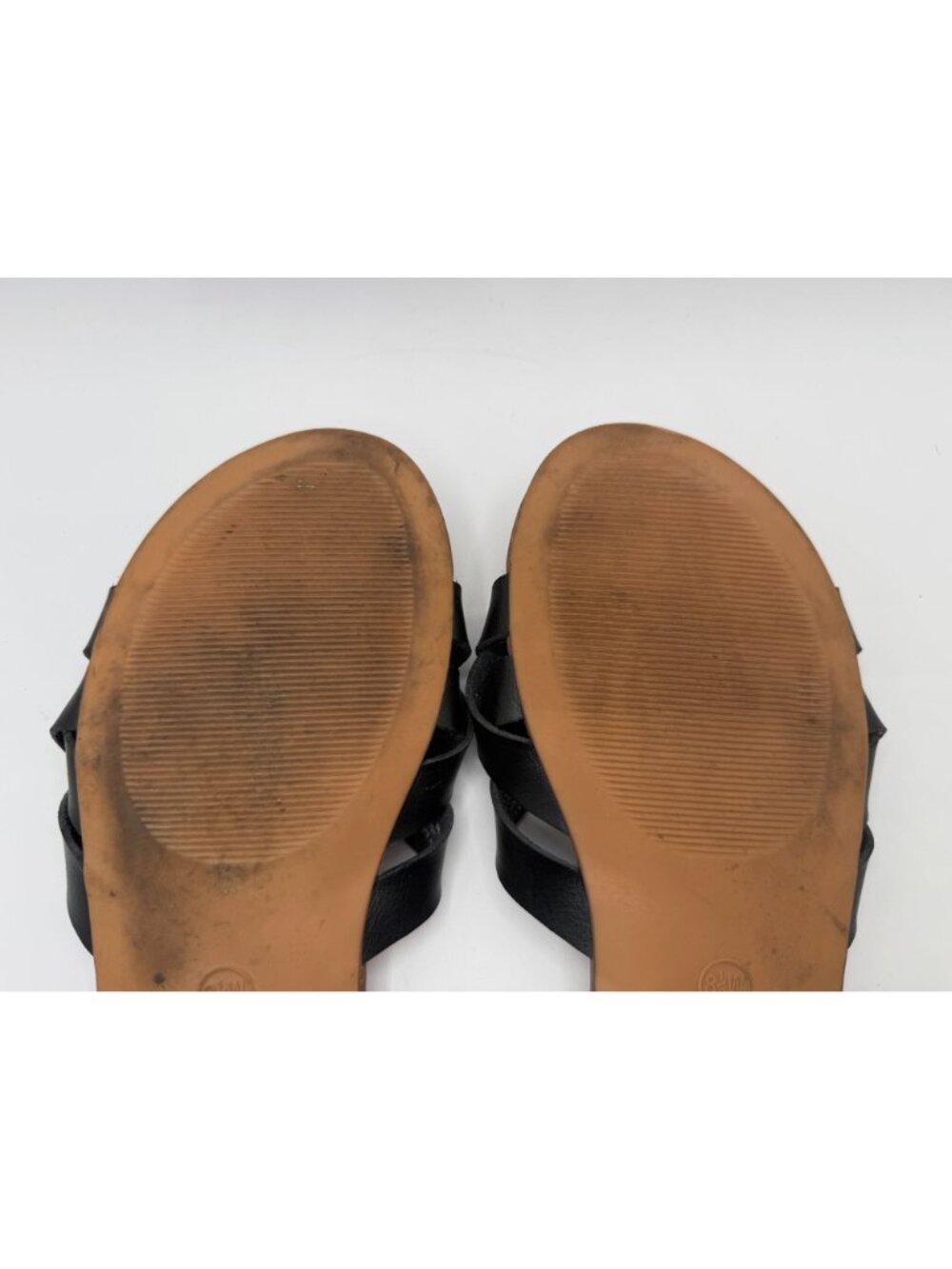 Torrid Black Woven Slide Sandals Women Size 8.5W Faux Leather Open Toe Shoes - Picture 12 of 14